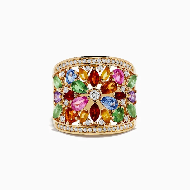 Special Jewelry Deals – Upgrade Your Collection Watercolors 14K Yellow Gold Multi Sapphire and Diamond Ring Special Jewelry Deals – Upgrade Your Collection Watercolors 14K Yellow Gold Multi Sapphire and Diamond Ring