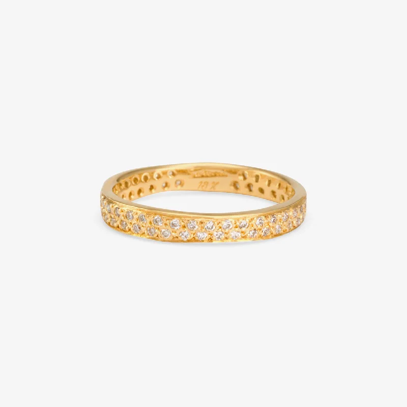 Limited-Stock Jewelry Sale – Once It's Gone, It's Gone R7101W | White Diamond Double Eternity Band Limited-Stock Jewelry Sale – Once It's Gone, It's Gone R7101W | White Diamond Double Eternity Band