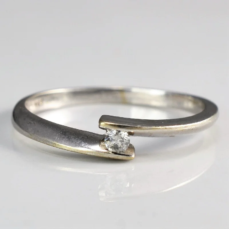 Shine In Style – Shop Jewelry Discounts Today Tension Set Bypass Diamond Promise Ring | 0.06ct | SZ 6.75 |