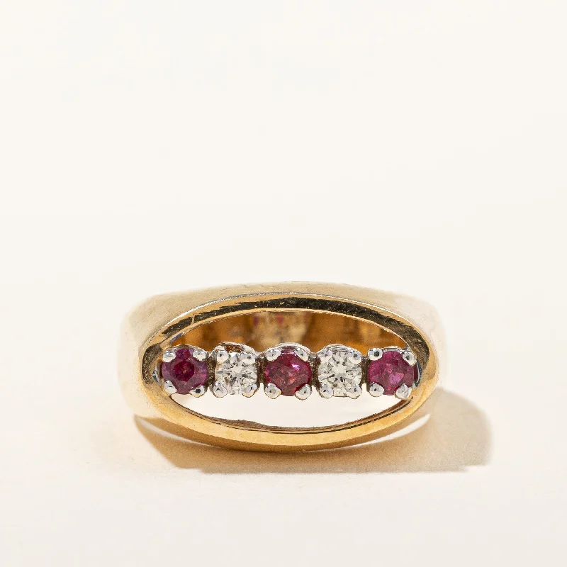 Bold And Beautiful Jewelry Now At Irresistible Prices Open Oval Diamond & Ruby Ring | 0.10 ctw, SZ 5.5 | Bold And Beautiful Jewelry Now At Irresistible Prices Open Oval Diamond & Ruby Ring | 0.10 ctw, SZ 5.5 |