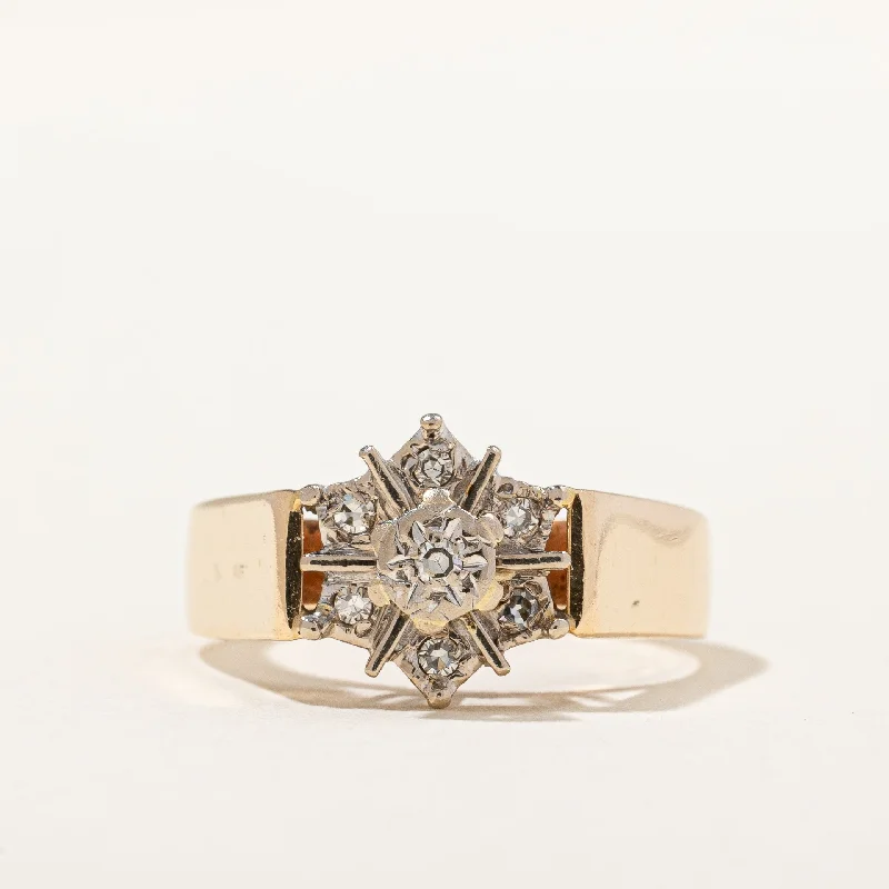 Luxury Jewelry Sale – Sparkle For Less Vintage Six Point Diamond Cluster Ring | 0.08 ctw, SZ 5.5 | Luxury Jewelry Sale – Sparkle For Less Vintage Six Point Diamond Cluster Ring | 0.08 ctw, SZ 5.5 |