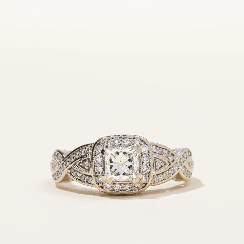 Limited Stock On Premium Jewelry At Low Prices Princess Cut Braided Band Engagement Ring | 1.05 ctw, SZ 7 | Limited Stock On Premium Jewelry At Low Prices Princess Cut Braided Band Engagement Ring | 1.05 ctw, SZ 7 |