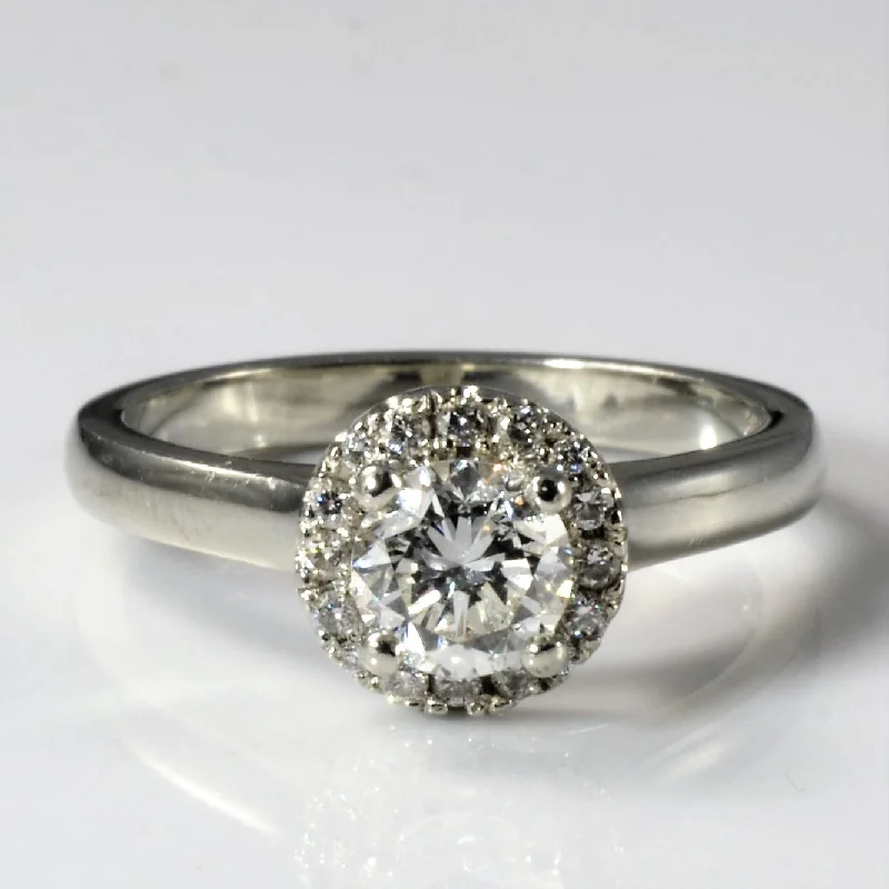 Limited-Time Jewelry Sale – Elegant Styles At Less Cathedral Solitaire Halo Engagement Ring | 0.76 ctw, SZ 6.5 | Limited-Time Jewelry Sale – Elegant Styles At Less Cathedral Solitaire Halo Engagement Ring | 0.76 ctw, SZ 6.5 |