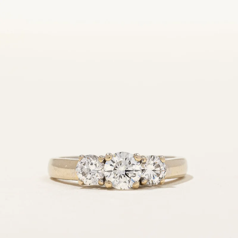 Premium Diamond Jewelry For Unforgettable Moments Elegant Three Stone Diamond Engagement Ring | 0.97 ctw, SZ 5.75 | Premium Diamond Jewelry For Unforgettable Moments Elegant Three Stone Diamond Engagement Ring | 0.97 ctw, SZ 5.75 |