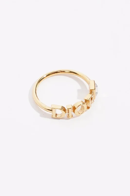 Premium Jewelry At Special Low Prices For A Limited Time Christian Dior Womens Dior Letters Ring Golden Finish Base Metal Small Premium Jewelry At Special Low Prices For A Limited Time Christian Dior Womens Dior Letters Ring Golden Finish Base Metal Small