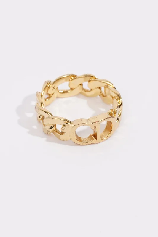 Buy More, Save More On Stunning Jewelry Designs Christian Dior Womens Danseuse Etoile Chain Ring Golden Finish 57 Buy More, Save More On Stunning Jewelry Designs Christian Dior Womens Danseuse Etoile Chain Ring Golden Finish 57
