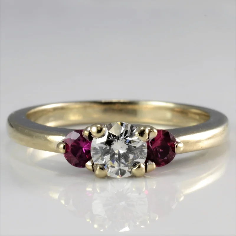 Shop Modern Jewelry Collections With Exclusive Discounts Three Stone Diamond & Ruby Ring | 0.33 ct, SZ 5.75 | Shop Modern Jewelry Collections With Exclusive Discounts Three Stone Diamond & Ruby Ring | 0.33 ct, SZ 5.75 |