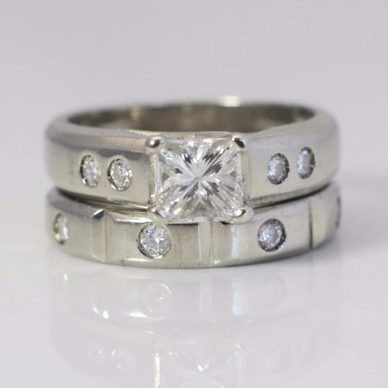 Special Deals On Handcrafted And Designer Jewelry GIA Certified Engagement Ring & Flush Set Wedding Band | 0.97 ctw, SZ 5 | Special Deals On Handcrafted And Designer Jewelry GIA Certified Engagement Ring & Flush Set Wedding Band | 0.97 ctw, SZ 5 |