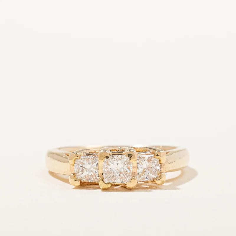 Unmissable Discounts On Timeless Jewelry Pieces Three Stone Princess Diamond Ring | 1.03 ctw, SZ 7 | Unmissable Discounts On Timeless Jewelry Pieces Three Stone Princess Diamond Ring | 1.03 ctw, SZ 7 |