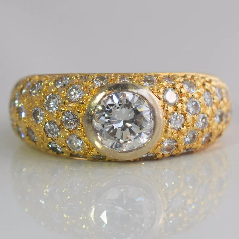 Versatile Layering Jewelry For Effortless Chic Custom Bezel Set Diamond Ring | 1.75ctw | SZ 6 | Versatile Layering Jewelry For Effortless Chic Custom Bezel Set Diamond Ring | 1.75ctw | SZ 6 |