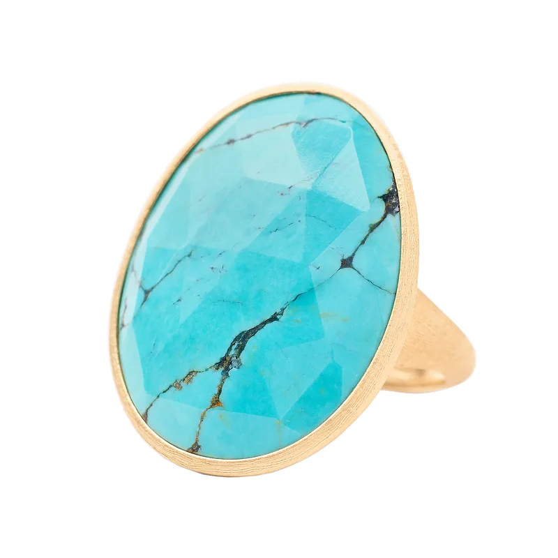 Exclusive Gemstone Jewelry At Special Prices Lunaria Cocktail Ring with Mexican Turquoise Exclusive Gemstone Jewelry At Special Prices Lunaria Cocktail Ring with Mexican Turquoise