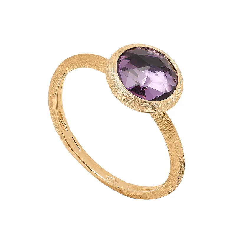 Elegant Rose Gold Jewelry For A Stylish Touch Jaipur Amethyst Stackable Ring