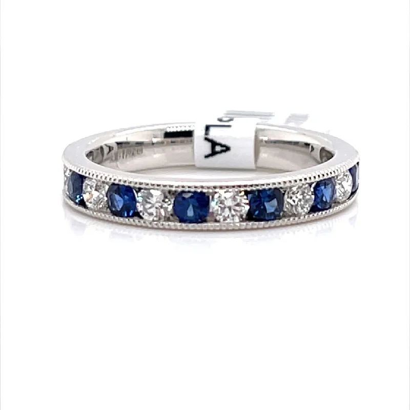 Buy More, Save More – Special Jewelry Discounts Bremer Jewelry Channel Set Sapphire and Diamond Fashion Ring in Platinum (0.96ctw) Buy More, Save More – Special Jewelry Discounts Bremer Jewelry Channel Set Sapphire and Diamond Fashion Ring in Platinum (0.96ctw)