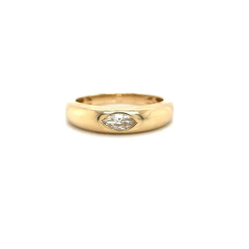 Celebrate Every Occasion With Sparkling Savings Bremer Jewelry Marquise Diamond Fashion Ring in 14K Yellow Gold (.22ctw) Celebrate Every Occasion With Sparkling Savings Bremer Jewelry Marquise Diamond Fashion Ring in 14K Yellow Gold (.22ctw)