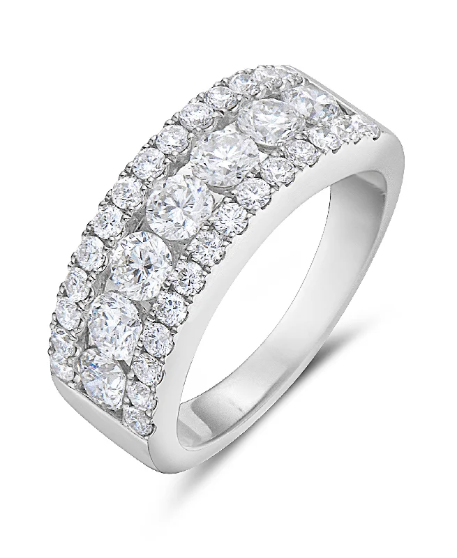 Adjustable Charm Bracelets For A Perfect Fit Bremer Jewelry Round Diamond Fashion Ring in 14K White Gold (2.00ctw) Adjustable Charm Bracelets For A Perfect Fit Bremer Jewelry Round Diamond Fashion Ring in 14K White Gold (2.00ctw)