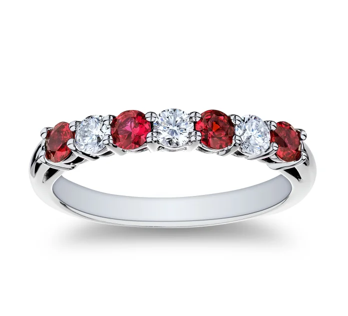 Shop Fine Jewelry With Exclusive Savings Bremer Jewelry Ruby and Diamond Half Anniversary Fashion Ring in Platinum (0.66xctw) Shop Fine Jewelry With Exclusive Savings Bremer Jewelry Ruby and Diamond Half Anniversary Fashion Ring in Platinum (0.66xctw)