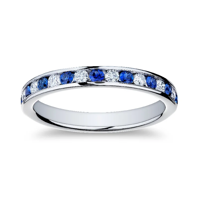 Make Every Moment Shine – Jewelry Discounts Available Bremer Jewelry Sapphire and Diamond Channel Set Ring in Platinum (0.58ctw) Make Every Moment Shine – Jewelry Discounts Available Bremer Jewelry Sapphire and Diamond Channel Set Ring in Platinum (0.58ctw)