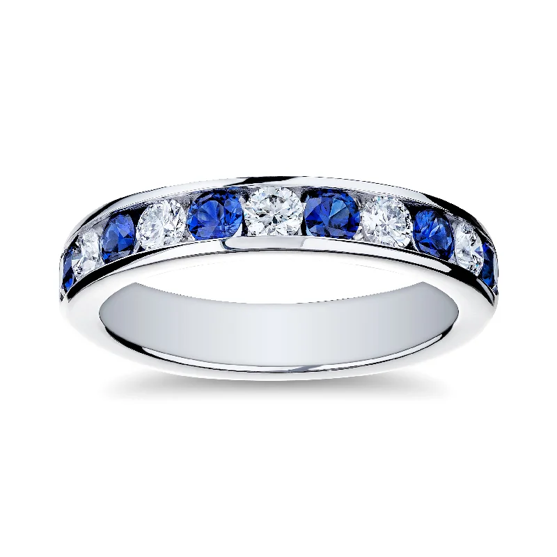 High-Quality Jewelry At A Fraction Of The Cost Bremer Jewelry Sapphire and Diamond Channel Set Ring in Platinum (1.11ctw) High-Quality Jewelry At A Fraction Of The Cost Bremer Jewelry Sapphire and Diamond Channel Set Ring in Platinum (1.11ctw)