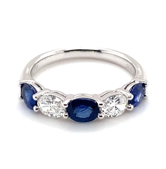 Jewelry Flash Sale – Stylish Designs At Unbeatable Rates Bremer Jewelry Sapphires and Diamonds Five Stone Fashion Ring in 18K White Gold (1.72ctw) Jewelry Flash Sale – Stylish Designs At Unbeatable Rates Bremer Jewelry Sapphires and Diamonds Five Stone Fashion Ring in 18K White Gold (1.72ctw)