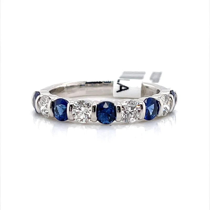 Fine Jewelry, Limited-Time Offers Available Bremer Jewelry Sapphires and Diamonds Half Anniversary Fashion Ring in 950 Platinum (1.50ctw) Fine Jewelry, Limited-Time Offers Available Bremer Jewelry Sapphires and Diamonds Half Anniversary Fashion Ring in 950 Platinum (1.50ctw)