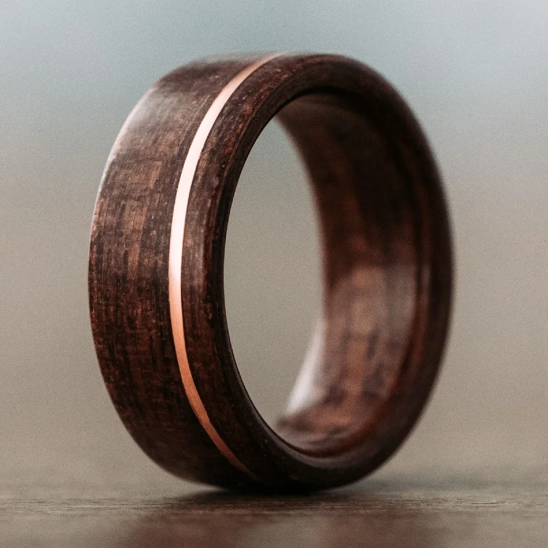 Jewelry Clearance Sale – Final Reductions (In-Stock) Antique Walnut & Offset Copper Wood Wedding Band - Size 7.25 | 8mm Wide Jewelry Clearance Sale – Final Reductions (In-Stock) Antique Walnut & Offset Copper Wood Wedding Band - Size 7.25 | 8mm Wide