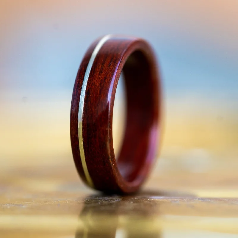 Don't Miss These Dazzling Jewelry Discounts (In-Stock) Bloodwood Ring with Offset Sterling Silver - Size 11.25 | 7mm Wide Don't Miss These Dazzling Jewelry Discounts (In-Stock) Bloodwood Ring with Offset Sterling Silver - Size 11.25 | 7mm Wide