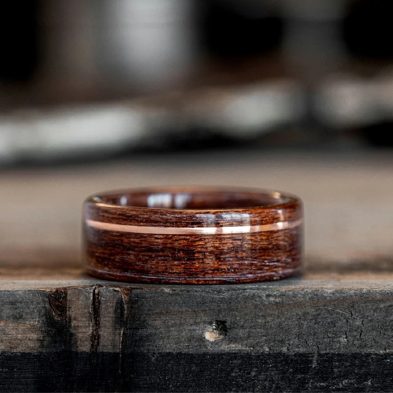 Timeless Jewelry Styles At Wallet-Friendly Prices (In-Stock) Custom Mahogany Wood Ring with Offset Copper Inlay - Size 9.25 | 8mm Wide Timeless Jewelry Styles At Wallet-Friendly Prices (In-Stock) Custom Mahogany Wood Ring with Offset Copper Inlay - Size 9.25 | 8mm Wide