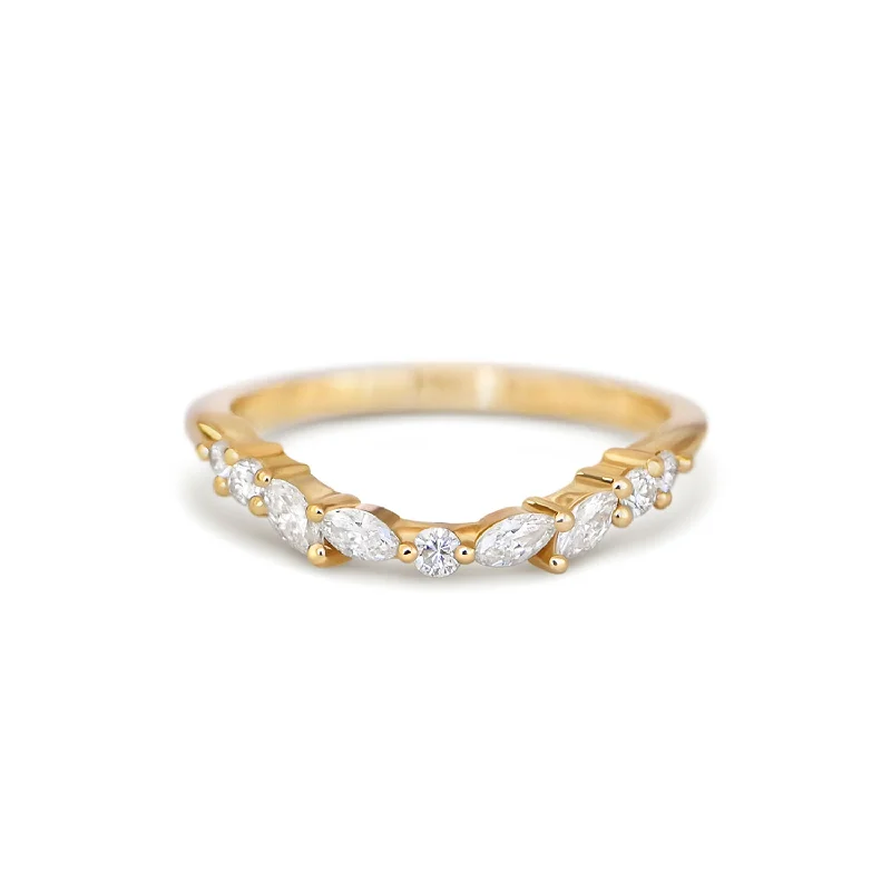 Get Ready To Sparkle – Special Jewelry Discounts Marquise & Round Contour Band