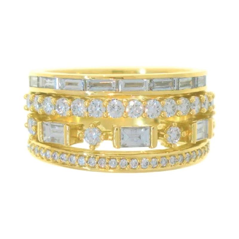 Stunning Jewelry Pieces At The Lowest Prices Ever Diamond 4-Row Band