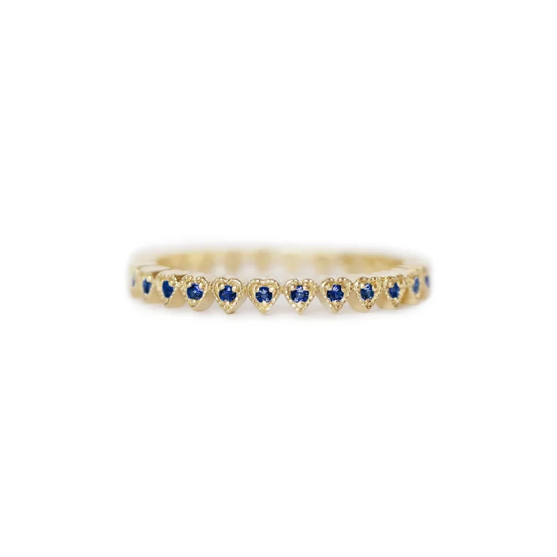 Seasonal Jewelry Deals – Elevate Your Style Sapphire Deco Notched Heart Eternity Ring Seasonal Jewelry Deals – Elevate Your Style Sapphire Deco Notched Heart Eternity Ring