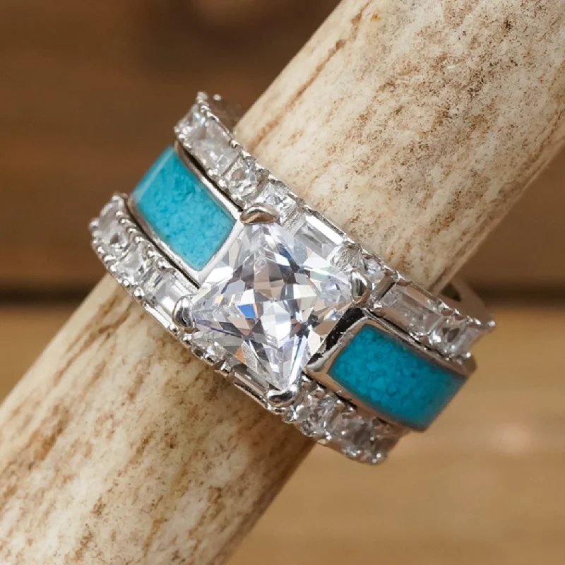 Romantic Heart-Shaped Jewelry For Special Gifts The Grand Sierra Baguette Wedding Set Romantic Heart-Shaped Jewelry For Special Gifts The Grand Sierra Baguette Wedding Set
