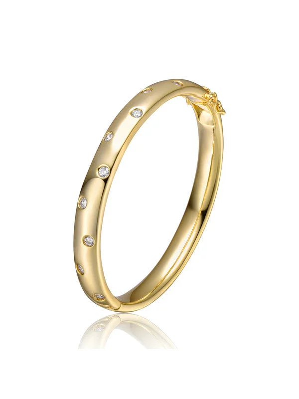 Affordable Glamour – Premium Jewelry At Special Prices 14k Gold Plated Starry Galaxy Clear Cubic Zirconia Bangle Bracelet Affordable Glamour – Premium Jewelry At Special Prices 14k Gold Plated Starry Galaxy Clear Cubic Zirconia Bangle Bracelet