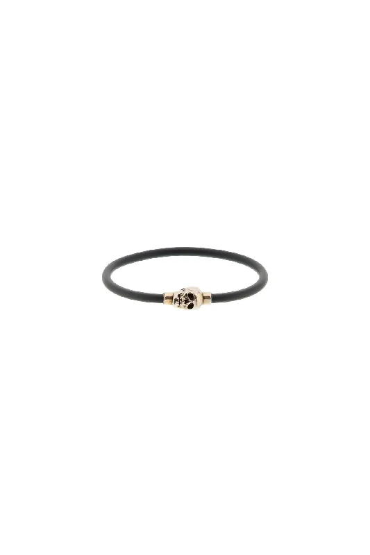 Grab Stylish Jewelry Before The Sale Ends Alexander Mcqueen Skull Rubber Bracelet