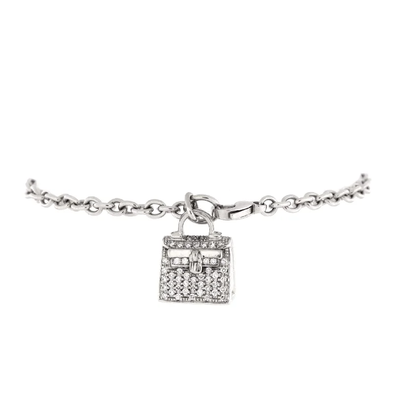Unique Jewelry Designs Now At Discounted Rates Amulettes Kelly Bracelet 18K White Gold and Diamonds Small Unique Jewelry Designs Now At Discounted Rates Amulettes Kelly Bracelet 18K White Gold and Diamonds Small