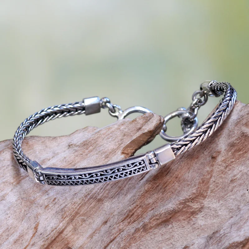 Timeless Elegance At Unbelievable Discounts Ayung Wave Artisan Designed Sterling Silver Pendant Bracelet from Bali Timeless Elegance At Unbelievable Discounts Ayung Wave Artisan Designed Sterling Silver Pendant Bracelet from Bali