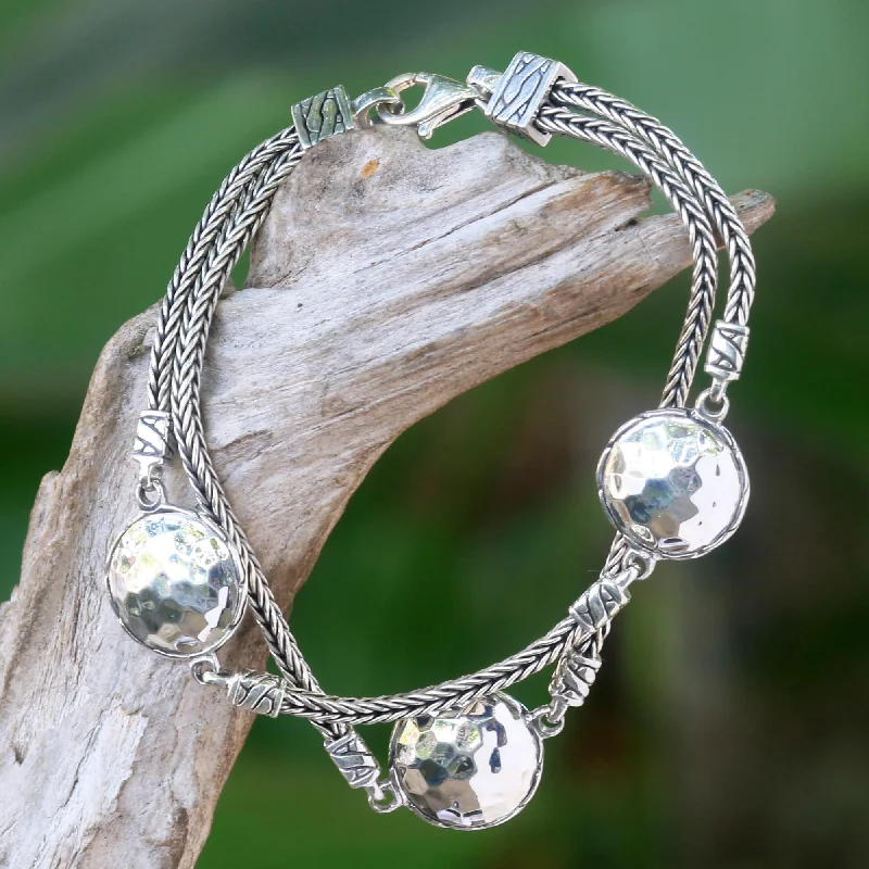 The Perfect Accessory For Less – Jewelry Sale Live Brilliant Moons Hand Made Sterling Silver Naga Link Bracelet from Bali The Perfect Accessory For Less – Jewelry Sale Live Brilliant Moons Hand Made Sterling Silver Naga Link Bracelet from Bali