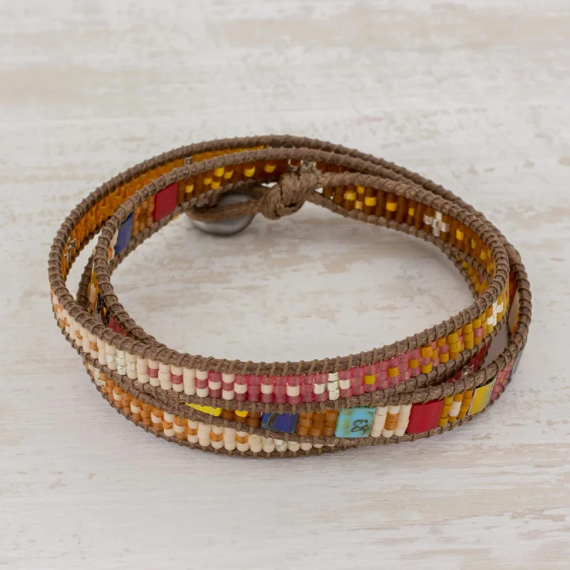 Unmissable Deals On Handmade Jewelry Collections Colorful Dance Beaded Wrap Bracelet Multicolor Multi Cord from Guatemala Unmissable Deals On Handmade Jewelry Collections Colorful Dance Beaded Wrap Bracelet Multicolor Multi Cord from Guatemala