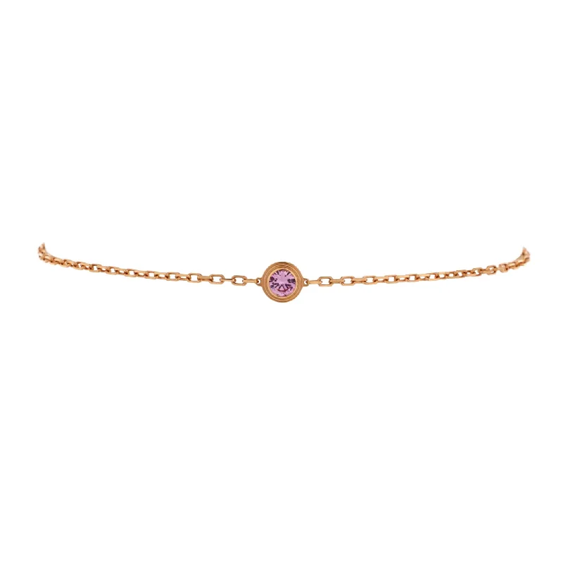 Get Ready To Sparkle – Special Jewelry Discounts D'Amour Bracelet 18K Rose Gold with Pink Sapphire Get Ready To Sparkle – Special Jewelry Discounts D'Amour Bracelet 18K Rose Gold with Pink Sapphire