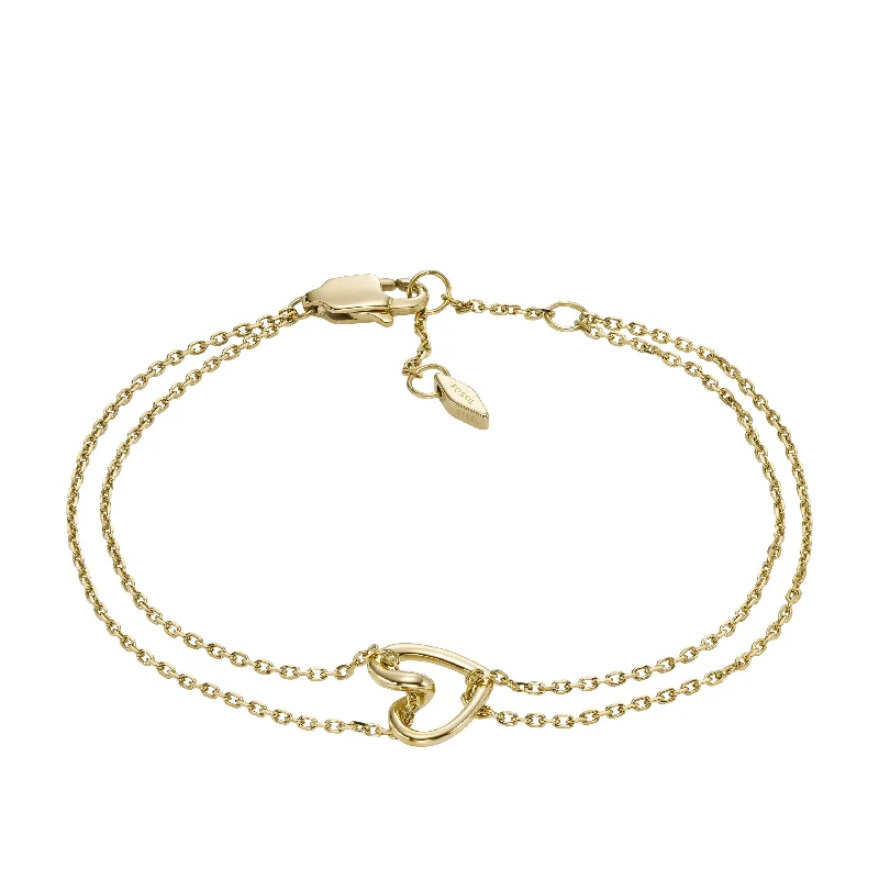 Last Chance To Grab Your Favorite Jewelry At A Discount Fossil Women's Gold-Tone Stainless Steel Chain Bracelet Last Chance To Grab Your Favorite Jewelry At A Discount Fossil Women's Gold-Tone Stainless Steel Chain Bracelet
