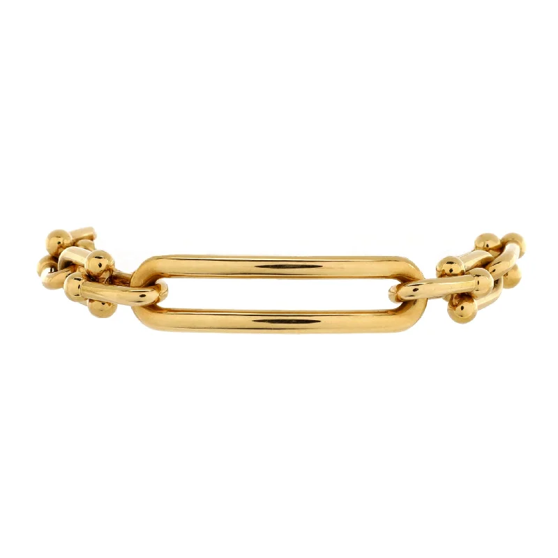 Chic, Trendy, And Affordable Jewelry Sale Hardwear Elongated Link Bracelet 18K Yellow Gold Chic, Trendy, And Affordable Jewelry Sale Hardwear Elongated Link Bracelet 18K Yellow Gold