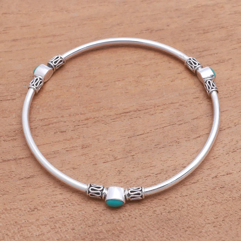 Jewelry Sale Alert – Shop Timeless Elegance Today Harmony of Three Natural Turquoise Bangle Bracelet from Bali Jewelry Sale Alert – Shop Timeless Elegance Today Harmony of Three Natural Turquoise Bangle Bracelet from Bali