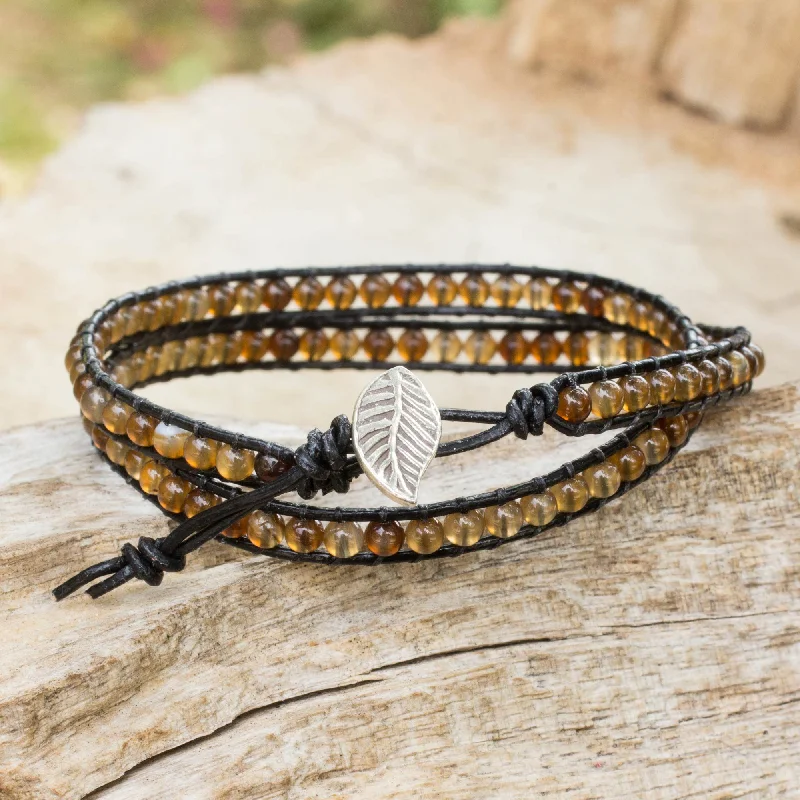 Once-A-Year Jewelry Deals – Shop Before They’Re Gone Hill Tribe Sun Handcrafted Thai Black Leather Bracelet with Golden Agate Once-A-Year Jewelry Deals – Shop Before They’Re Gone Hill Tribe Sun Handcrafted Thai Black Leather Bracelet with Golden Agate