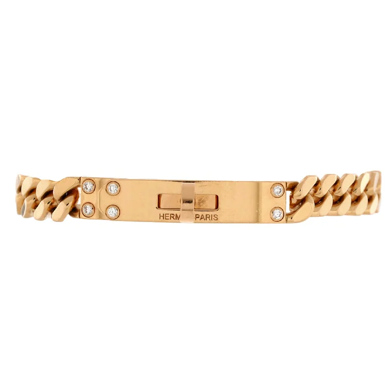 Exclusive Online Discounts On Stylish Jewelry Kelly Gourmette Bracelet 18K Rose Gold with Diamonds Very Small Exclusive Online Discounts On Stylish Jewelry Kelly Gourmette Bracelet 18K Rose Gold with Diamonds Very Small
