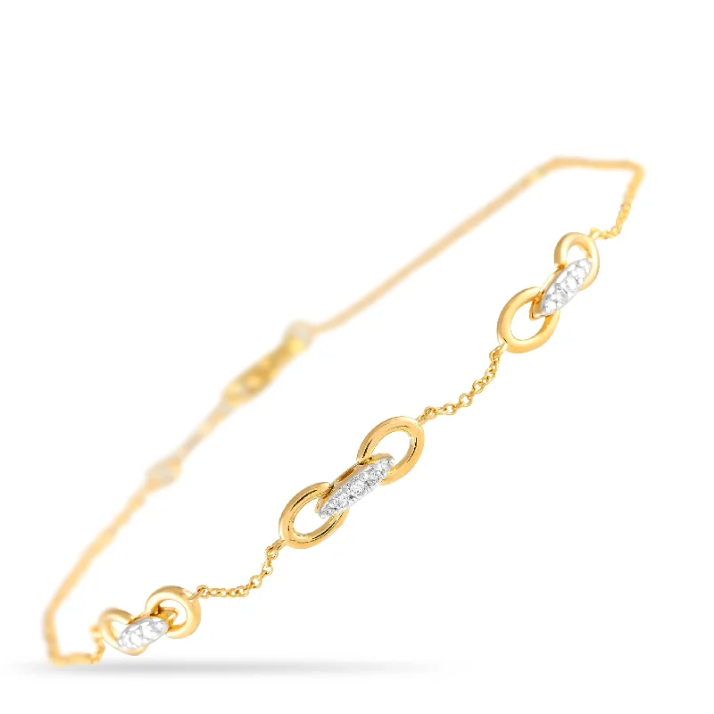 Limited-Time Offer On Elegant Jewelry Pieces LB Exclusive 14K Yellow Gold 0.15ct Diamond Bracelet BR09854-Y Limited-Time Offer On Elegant Jewelry Pieces LB Exclusive 14K Yellow Gold 0.15ct Diamond Bracelet BR09854-Y