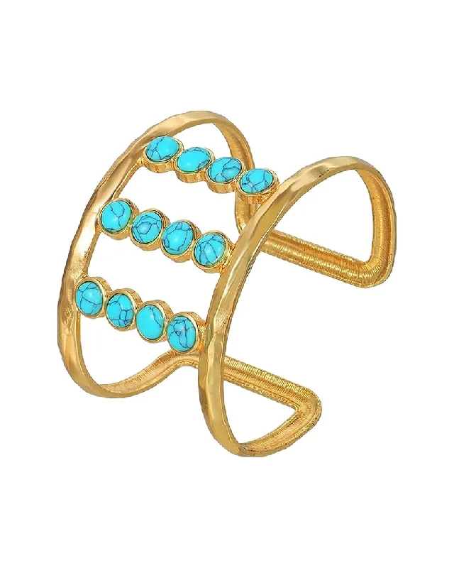 Fine Jewelry, Limited-Time Offers Available Liv Oliver 18K Plated 9.75 ct. tw. Turquoise Bangle Bracelet Fine Jewelry, Limited-Time Offers Available Liv Oliver 18K Plated 9.75 ct. tw. Turquoise Bangle Bracelet