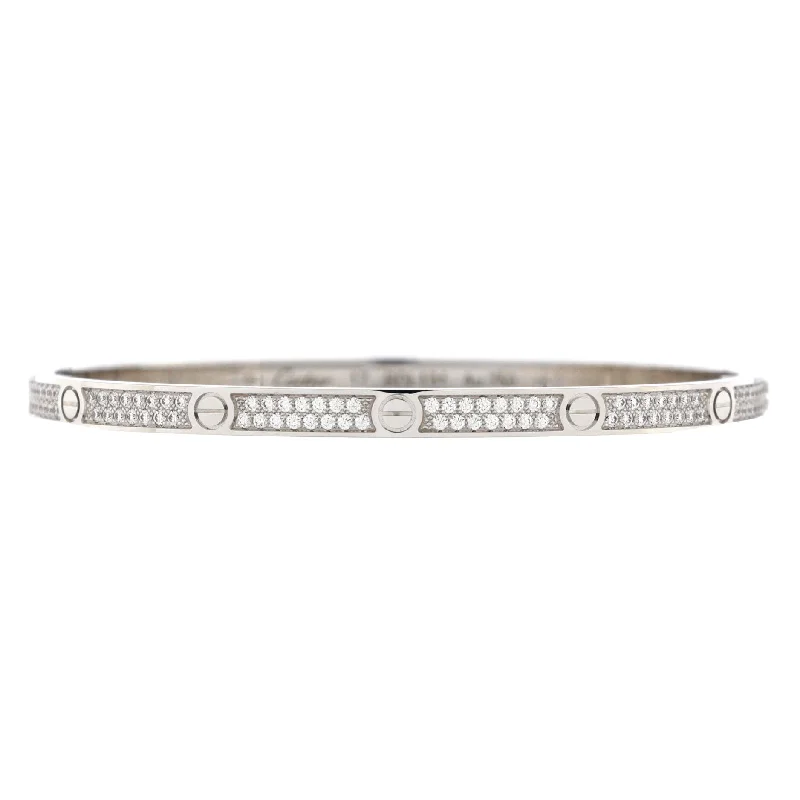Unmissable Discounts On Timeless Jewelry Pieces Love Bracelet 18K White Gold with Pave Diamonds Small Unmissable Discounts On Timeless Jewelry Pieces Love Bracelet 18K White Gold with Pave Diamonds Small