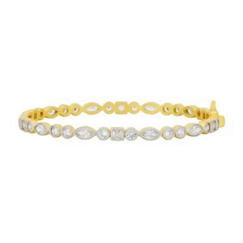 Flash Sale On Stunning Jewelry – Don't Miss Out Lux Mixed Shape Bangle In Gold