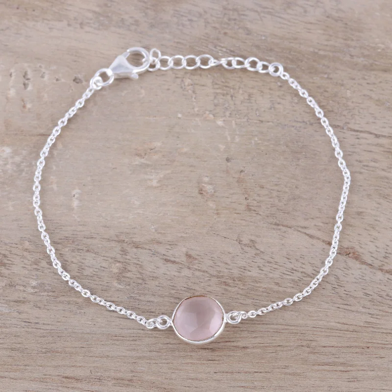 Limited-Stock Jewelry Sale – Shop Before It's Gone Pink Night Adjustable Rose Quartz Pendant Bracelet from India Limited-Stock Jewelry Sale – Shop Before It's Gone Pink Night Adjustable Rose Quartz Pendant Bracelet from India