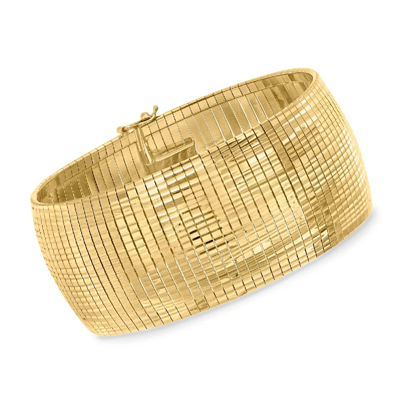Jewelry Clearance Sale – Final Reductions Ross-Simons Italian 18kt Gold Over Sterling Diamond-Cut and Polished Omega Bracelet Jewelry Clearance Sale – Final Reductions Ross-Simons Italian 18kt Gold Over Sterling Diamond-Cut and Polished Omega Bracelet