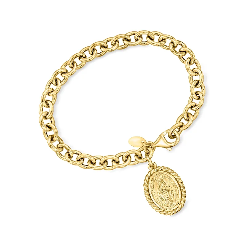 Last Chance To Grab Your Favorite Jewelry At A Discount Ross-Simons Italian 18kt Gold Over Sterling Miraculous Medal Charm Bracelet Last Chance To Grab Your Favorite Jewelry At A Discount Ross-Simons Italian 18kt Gold Over Sterling Miraculous Medal Charm Bracelet